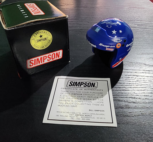 Simpson 1/4 scale Dale Earnhardt starts and stripes mini helmet